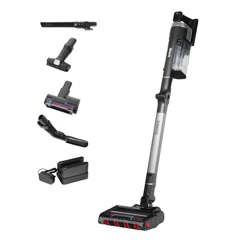 Shark Stratos kabelloser Akku-Staubsauger, PowerFins Plus, 120 Min Laufzeit, Anti-Hair-Wrap- & CleanSense IQ-Staubsauger kabellos, Haustier-, Multi-Ob