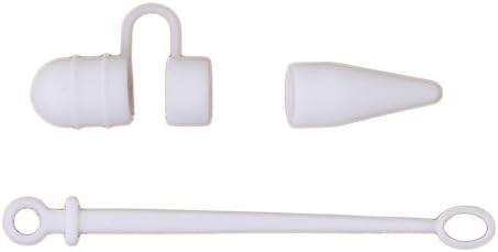 XWU Cable Adapter Tether Pencil Cap Holder Portable Silica Gel 4 Colors Non Slip Tablet Accessories for IPad Pro Apple Pencil