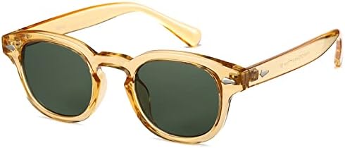 Gtand Unisex Vintage Retro Round Style Tinted Sunglasses For Men