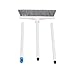Amazon Basics Angled Push Broom, Blue & White