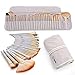 32pcs Makeup Brushes Premium Makeup Brush Set Synthetic Kabuki Cosmetics Foundation Blending Blush Eyeliner Face Powder Brush Makeup Brush Kit,Champagne Color