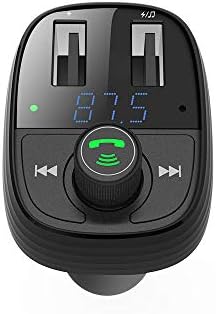 Handsfree Call Car Charger Wireless Bluetooth FM Transmitter Radio Receiver&Mp3 Music Stereo Adapter Dual USB Port Charger Compatible for All Smartphones Samsung LG HTC