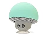 Wireless Portable Mini mushroom Bluetooth Speaker - Built-in Lithium Battery and Mic - Auto Pairing Feature for Easy Pairing Compatible with all Bluetooth devices - Hands-free Calling - Turquoise