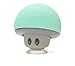 Wireless Portable Mini mushroom Bluetooth Speaker - Built-in Lithium Battery and Mic - Auto Pairing Feature for Easy Pairing Compatible with all Bluetooth devices - Hands-free Calling - Turquoise