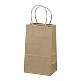 5.25"x3.25"x8" - 50 pcs - Brown Kraft Paper Bags, Shopping, Mechandise, Party, Gift Bags