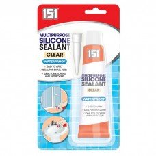 2 Multipurpose Silicone Sealant Clear 2 x 70g