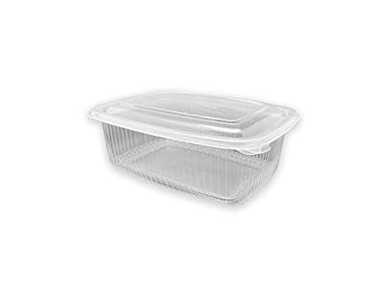 Envase Plástico PP Transparente con Tapa Bisagra para Microondas ...