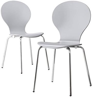 Porter Modern Stacking Chair - (Set of 2) Gray