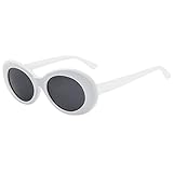 Lavany Women's Men Sunglasses,Vintage Clout Oval Shades Sunglasses Eyewear (D)