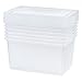 IRIS 58 Quart Clear Storage Box, 6 Pack