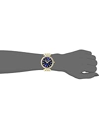 Michael Kors Reloj Darci plateado dorado de 39 mm para mujer con esfera azul marino