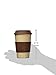 14oz 100% Organic Eco Friendly Reusable Travel Mug, To Go Takeaway Coffee Cup Brown, Biodegradable Material FDA Approved BPA Free, Leak Proof Silicone Lid & Heat Resistant Grip.Free Recipe ebook