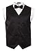 Vittorino Mens 4 Piece Formal Vest Set Combo with Tuxedo Vest Tie Bow Tie and Handkerchief
