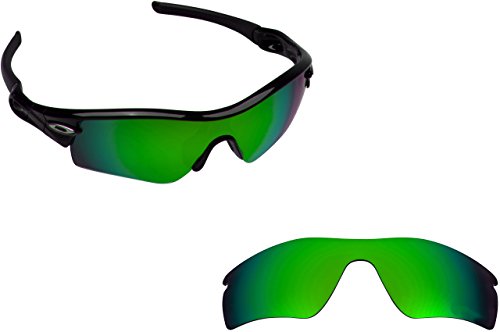 New SEEK OPTICS Replacement Lenses Oakley RADAR PATH - Polarized Emerald Green Mirror