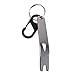 Swatom Stainless Mini Pry Bar EDC Crowbar Multifunctional Pocket Tool Keychain Accessories(with Carabiner)