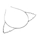 Leegoal Women Cat Ear Headband Pearl Shape Rhinestone Hair Band Headwear