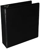 Wilson Jones Heavy Duty D-Ring View Binder, 3 Inch, 8.5 Inch x 11 Inch Sheets, Customizable, Black (W385-49B)