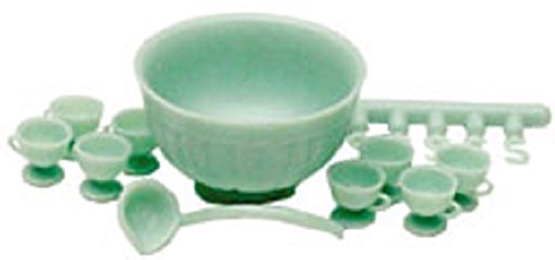 Dollhouse Miniature 1:12 Scale 8 Pc Jadite Punch SET Cb120j