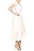 Anna-Kaci Renaissance Peasant Maiden Boho Inspired Cap Sleeve Lace Trim Maxi Dress, Cream, Large