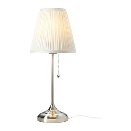 Ikea Lampada Da Tavolo årstid In Nickel Colore Bianco