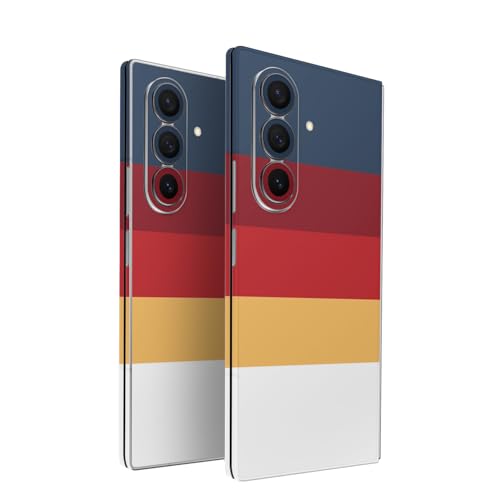 2 Pack of Phone Skins for Samsung Galaxy Z Fold 7 - Vintage Lines| Protective V…
