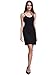 Women Long Spaghetti Strap Full Cami Slip Camisole Under Dress Liner Black,X-Small