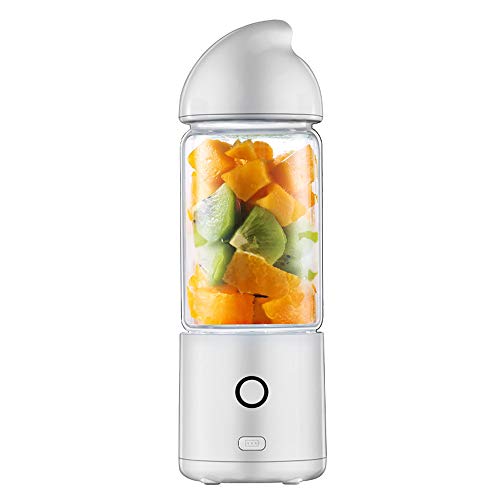 Meet World Portable Personal Blender, Household Juicer Fruit Shake Mixer -4 Blades, 400Ml Cooking Machine with USB Charger Cable