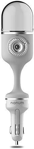 TOMNEW Car Diffuser Humidifier, Upgraded Version Car Essential Oil Diffuser, Aroma Air Refresher Ultrasonic Aromatherapy Diffusers Portable Mini Car Atomiser with Dual USB Car Charger (Gray)