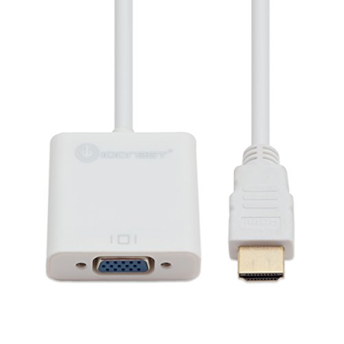 IO Crest Active HDMI to VGA Adapter with Audio Support Via 3.5mm Jack (SY-ADA31044)