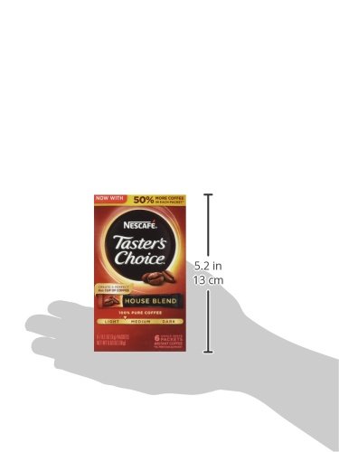 Nescafe Taster's Choice Instant Coffee, House Blend, 0.63 Ounce (Pack of 12)