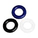 Romi 10 Pcs Male Penis Ring Waterproof Silicone Cockrings Cock Ring Delay Head Glans Ring