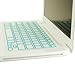 Top Case Aqua Blue Silicone Keyboard Cover Skin Compatible with MacBook 13