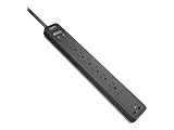 APC 6-Outlet Surge Protector Power Strip with USB Charging Ports, 1080 Joules, SurgeArrest Essential (PE6U2)