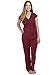 Kindred Bravely Davy Ultra Soft Maternity & Nursing Pajamas Sleepwear Set (Cabernet, Large)