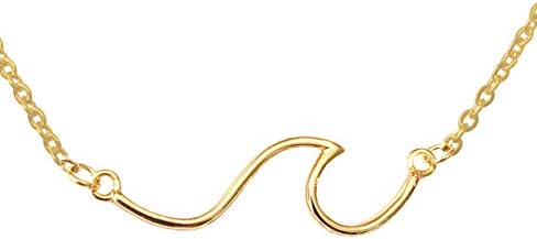 Altitude Boutique Line Ocean Wave Necklace Ocean Sea Jewelry