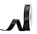 YAMA Black Double Face Satin Ribbon 5/8