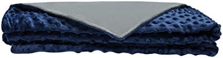 Heavy Sleeper Weighted Blankets and Duvets Blanket for Adults and Kids 15 lbs 60 x 80 in (Duvet Cover | Navy Blue, 80 x 60 in)