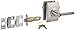 Schlage F51A LAT 619 CEN Latitude Door Lever with Century Trim, Keyed Entry Lock, Satin Nickel