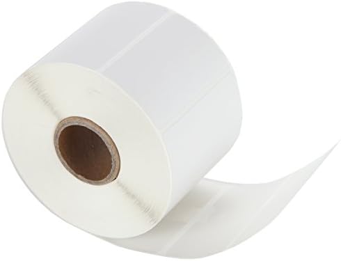 Direct Thermal Labels (1 Roll) 1000 Printer Paper Shipping Adhesive Stickers | 2.25" x 1.25" Business Perforated Labeling System | Use w/Zebra Desktop Printer
