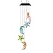 AceList Small Wind Chime 14 Inches Moon Wind Chime for Door Chime House Bedroom Dorm Room Decoration