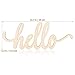 Hello Wood Sign Wall Decor Wooden Letters DIY Block Words Sign Art Decor(35x14x0.5cm)