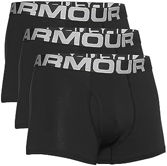 Under Armour UA Charged Cotton 3in Pack Men's Brief, Black/Black