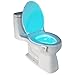 Automatic Motion Sensor Toilet Night Light, Modern Elegant Design With Relaxing 8-Color LED Light, For Gift, Party, Housewarming, Graduation, Wedding, Retirement, Potty Training