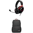 Bundle of HyperX Cloud III – Wired Gaming Headset, PC, PS5, Xbox Series X|S,53mm Drivers, 10mm Mic + HyperX Backpck Black/Red
