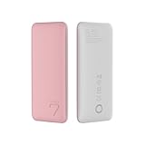 Puridea S5 pink 7000mAh 2.1A Output Power Bank,Ultra Compact Portable phone Charger (2A Input Li-polymer Battery Banks)for for Apple iPhone 4 5 6 7 Plus Samsung HTC Nokia LG Sony Blackberry