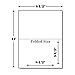 Hamilco Card Stock Folded Blank Cards 5 1/2 x 8 1/2