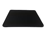 Black Small Gaming Mouse Pad, Stitched Edges, Speed Silky Smooth Surface - 10.6