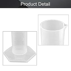 Othmro 3Pcs Plastic Graduated Measuring Cylinder