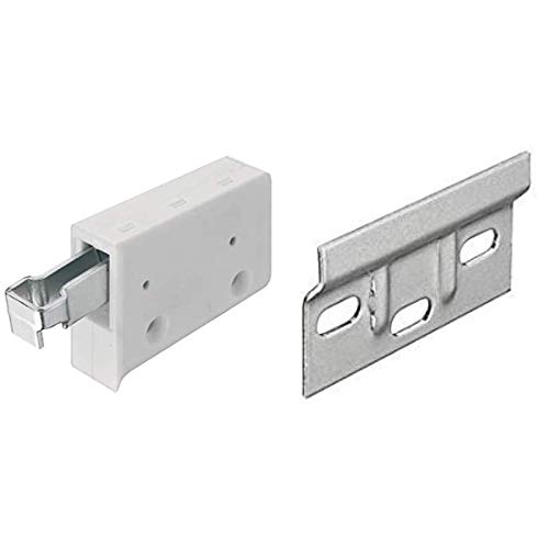 Hanging Bracket + Wall Hanger Plate 63mm Kitchen Cabinet Cupboard Wall Mounting & Overhead Wall Hanging 150kg Load Capacity x20