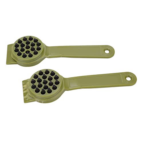 Fish Skin Brush, 2 Pack Fish Scaler Scraping Fishing Scale Brush Fast